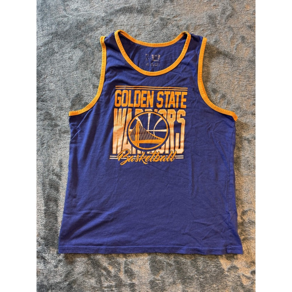 Old Navy Golden State Warriors NBA Basketball Graphic Tank Top Mens Medium Blue